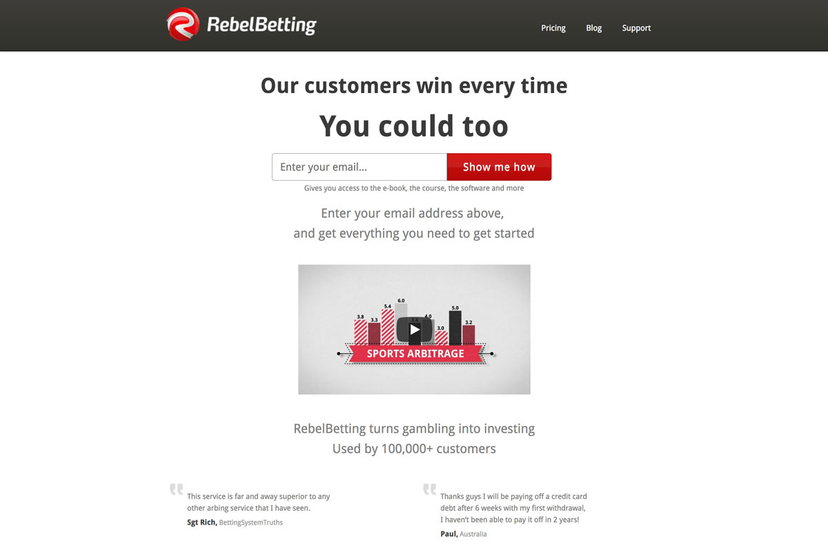 RebelBetting Resumen De Esc ner De Las Surebets